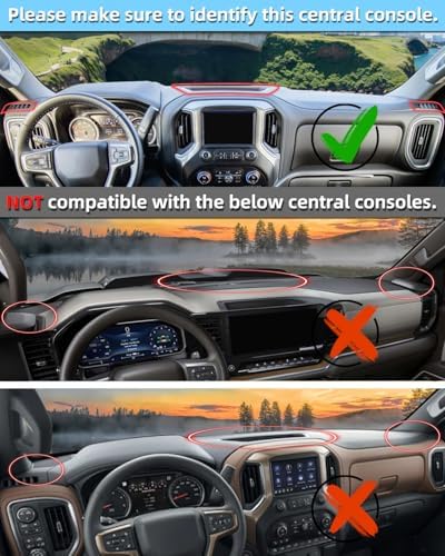 SKYLOTEC Dash Cover for Chevy Silverado/GMC Sierra 1500 2019-2025 - Image 3