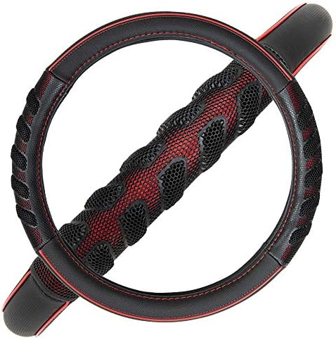 Flying Banner car Steering Wheel Cover Faux Leather Massage Universal fit 3D - Image 6