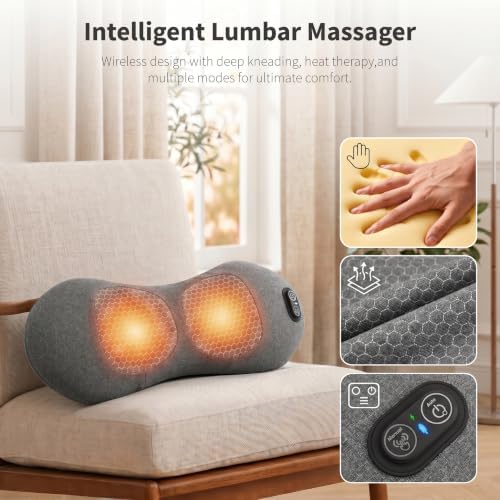 CHANCEE Cordless Electric 3 in 1 Lumbar Support Pillow - Image 3