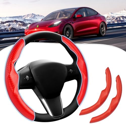 Canvcle Steering Wheel Cover for Tesla Model 3/Y 2016-2025 2026 by Canvcle