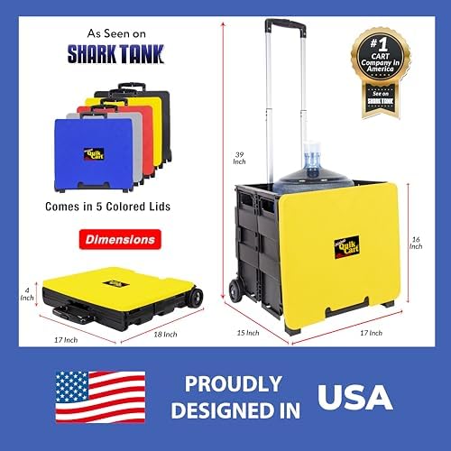 dbest Products Quik Cart Standard Collapsible Rolling Crate - Image 4