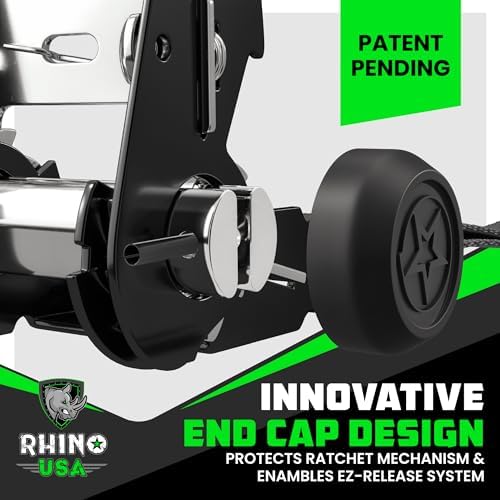 Rhino USA Heavy Duty Ratchet Tie Downs - Image 3