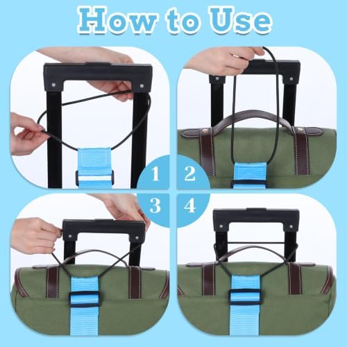 2 Pcs Luggage Connector Strap for Suitcase Multi-Use Luggage Straps Strong - Image 3