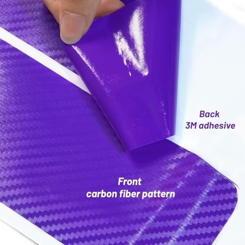 4PCS Car Door Sill Protector 3D Carbon Fiber - Image 3