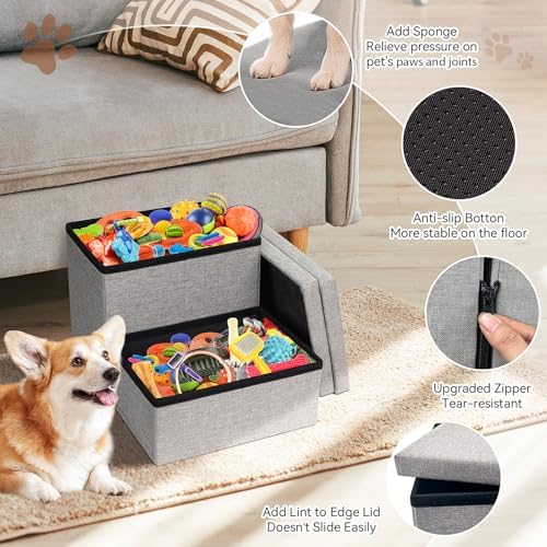 Zerbuger Dog Stairs with Storage - Image 3