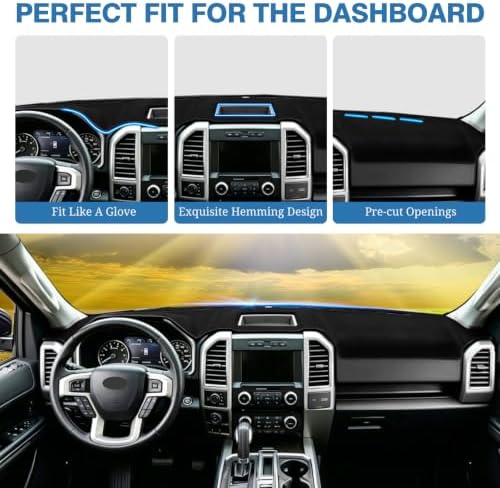 FIILINES Dash Cover Fit for 2018-2021 Ford Expedition Dashboard Cover Non-Slip - Image 4