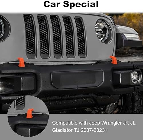 JWWY Tow Hook Protector Cover for Jeep Wrangler JK JL & Gladiator JT 4xe - Image 6