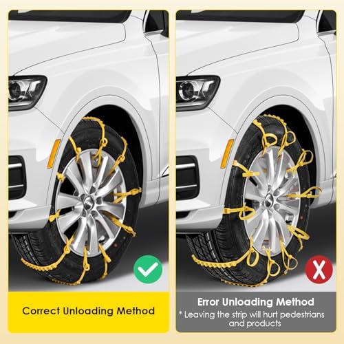 Qoosea Snow Chains 12 Pack Tire Chains - Image 4