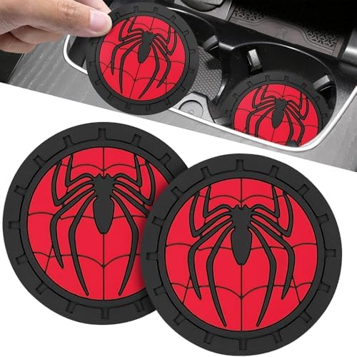 Cup Holder Insert Coaster for Marvel Spiderman2 Fans, Anti Slip Car Cup Coaster by Tuzinano