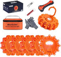 LED Road Flare Emergency Safety Kit Battery Powered Beacon by Markstor