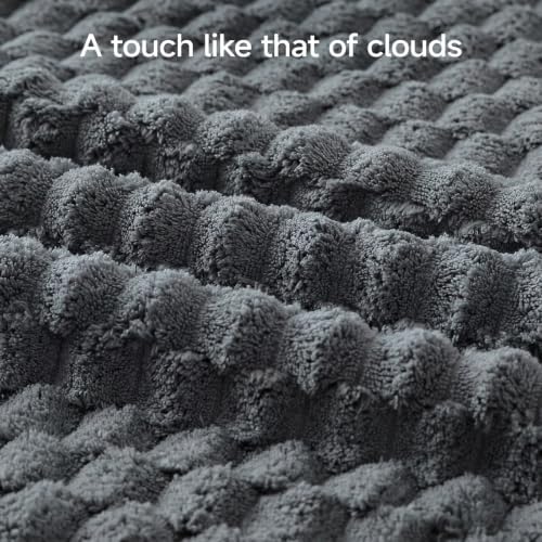REDKISS Charcoal Gray Pink Microfiber Bath Towels Large, 2 Pack - Image 3