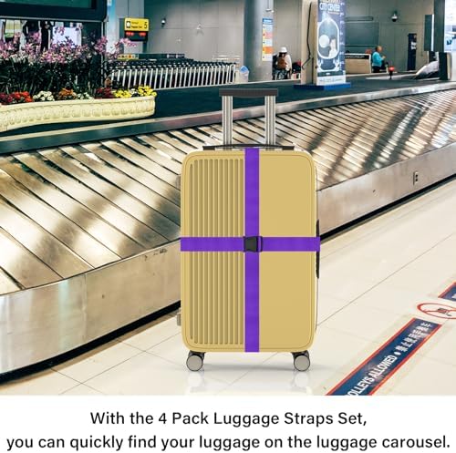 Luggage Straps for Suitcases Travel Belt Suitcase Strap, Heavy Duty - Image 5