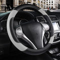 Leather Car Steering Wheel Cover, Universal Fit by Szttswamp