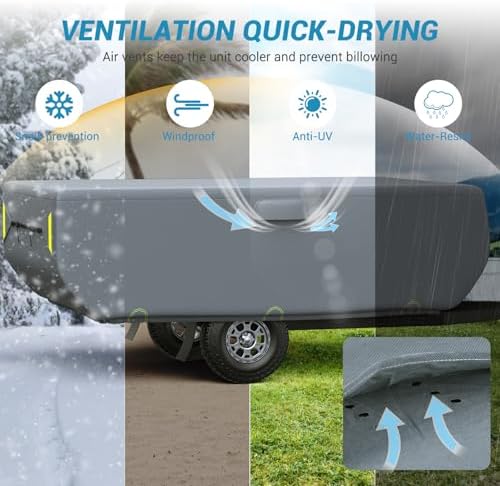Upgraded 7 Layers Pop Up Camper Cover Heavy Duty Fabric Pop-up Folding Camping - Image 4