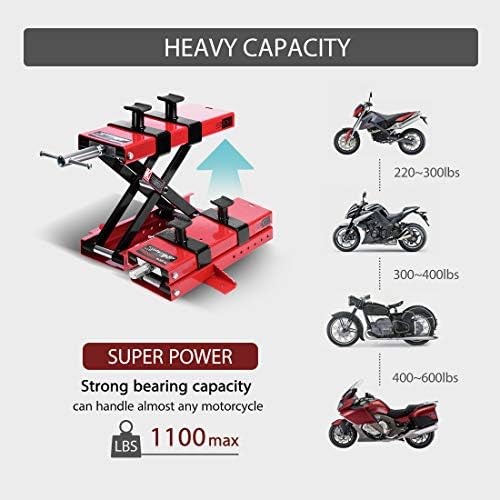 VIVOHOME Motorcycle Lift 1100 LBS, 2 Pack - Image 3