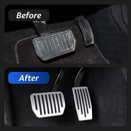 Topfit for Tesla Performance Pedal Pads Cover Foot Aluminum Non-Slip Pedals for - Image 5