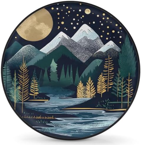 Rv Spare Tire Cover Wheel Mountain Tree Forest Tire Covers Wheel Protectors by FengQuGou