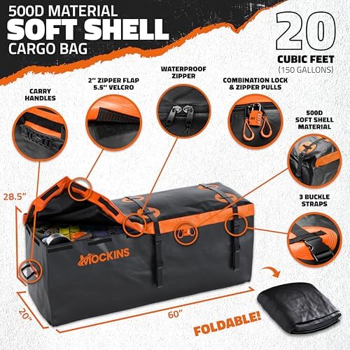 Mockins 500 Lb Capacity Steel Trailer Hitch Cargo Carrier - Image 4