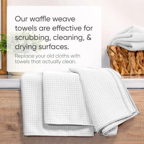 Kitchen Towels - Microfiber Waffle Weave Towels | Absorbent, No Lint, Commercial - Image 5