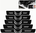 5PCS Gaze Car Door Sill Protector, Carbon Fiber Leather Sill Sticker by TnLnYn