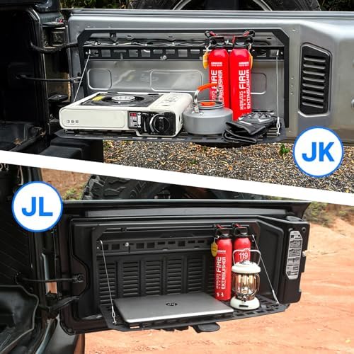 Tailgate Table Rear Foldable Storage Cargo Rack, Storage Shelf Molle Panel - Image 4