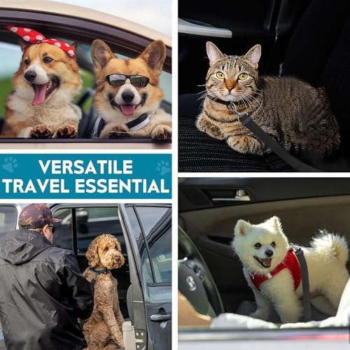2 Pack Adjustable Dog Car Seat Belt, Heavy Duty Nylon Pet Safety Leash - Image 7
