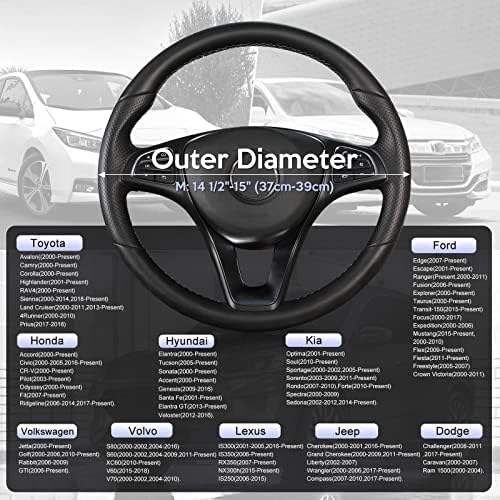 SEG Direct Car Steering Wheel Cover 14.5"-15", Plush Velvet Summer Winter - Image 4