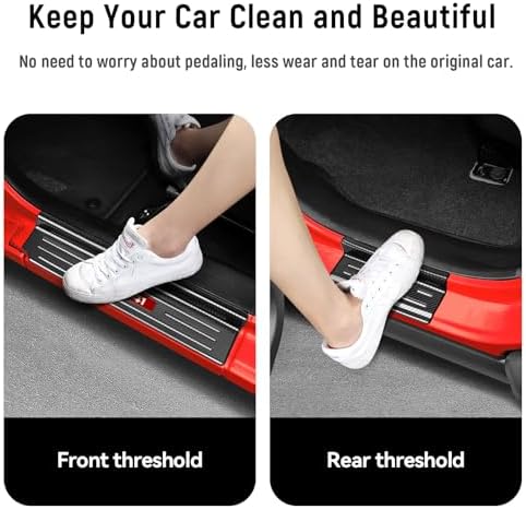 4PCS Door Sill Guards for Jeep 2018-2026 Wrangler JL JLU & 2020-2026 Gladiator - Image 3