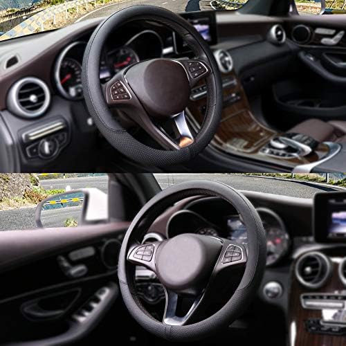 COFIT Breathable Car Steering Wheel Cover 15 inch Auto Universal Leather Wrap - Image 2
