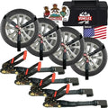Vehiclex Lasso Wheel Tie Down Straps by Vehiclex