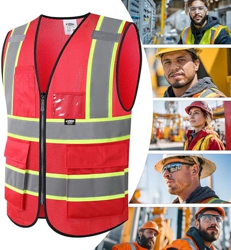 JKSafety Safety Vest for men women Hi Vis Vest - Image 6