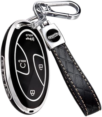 7 Buttons Compatible with Hyundai Key Fob Cover Accessories, Fits by Unknown