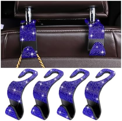 Zpana 4PCS Bling Car Seat Headrest Hooks, Vehicle Back Seat Purse Handbag by Zpana