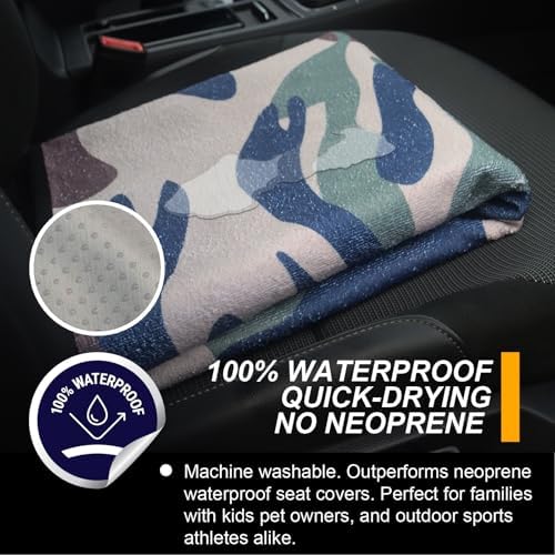 Back Seat Cover for Car Trucks Van SUV Jeep, Waterproof Rear Bench Towel Seat - Image 3