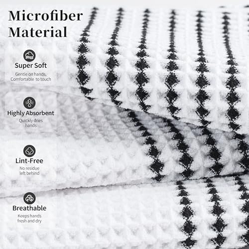 MICROFI New Microfiber Waffle Bath Towels, 2 Pieces, Fast Drying, Lint Free 430 - Image 2