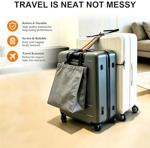 2 Pcs Luggage Straps for Suitcases, New Flexible and Adjustable Elastic - Image 4