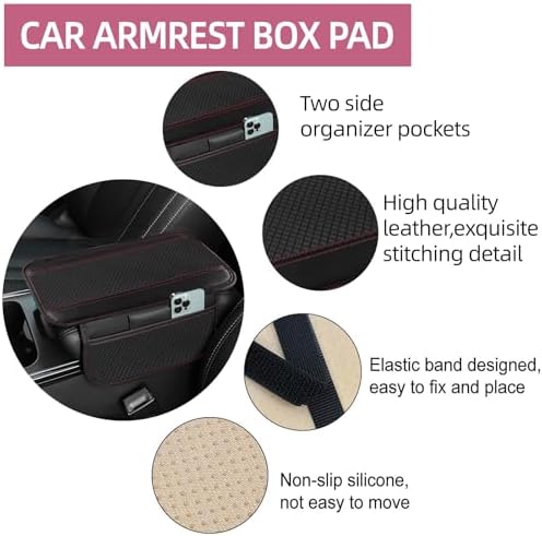 NBTEPEM 10 Pcs Car Floor Mats Full Set Car Accessories, Microfiber Leather - Image 5