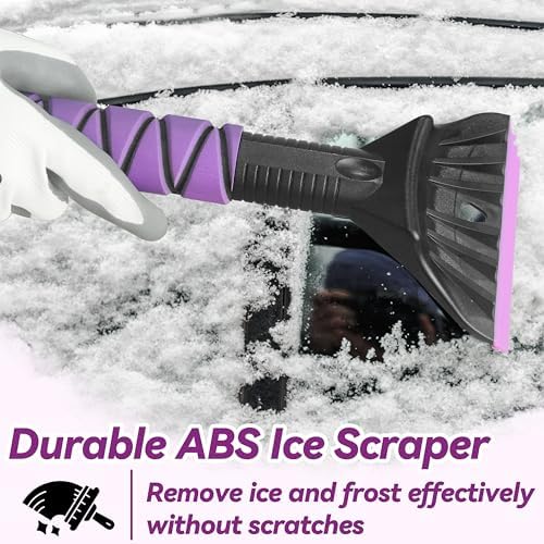 Gardzen 2 Packs 32" Snow Brush and Ice Scraper - Image 3