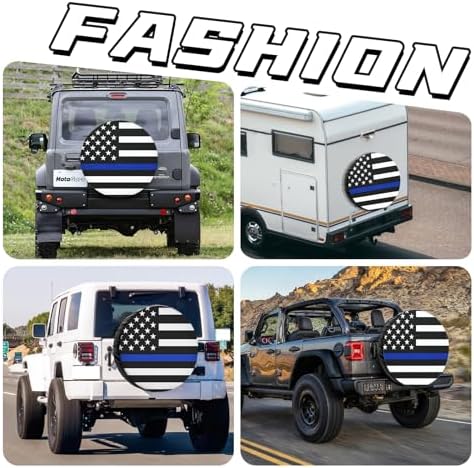 Spare Tire Cover for RV Trailer, Waterproof Leather American Flag Spare Tire - Image 6