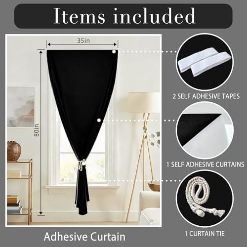 100% Blackout Self Adhesive Portable Curtains - Image 6