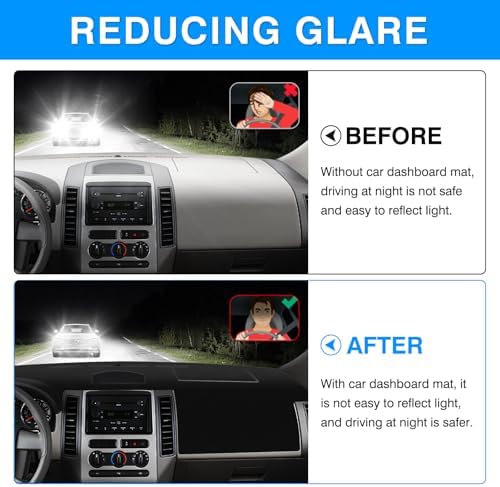 Autorder Dashboard Cover Mat for Ford Edge 2007-2014 Accessories Dash Cover - Image 4