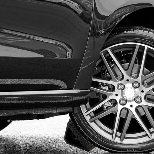 Fasmov 4 Pack Solid Rubber Heavy Duty Wheel Chock, Ergonomic Carry Handles - Image 5