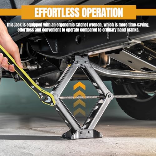 Hovom Scissor Jack for Car, 2 Ton Car Jack Kit - Image 6