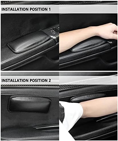 IHOTDER 2PCS Car Knee Cushion, Soft Leather Car Door Armrest Pad - Image 3