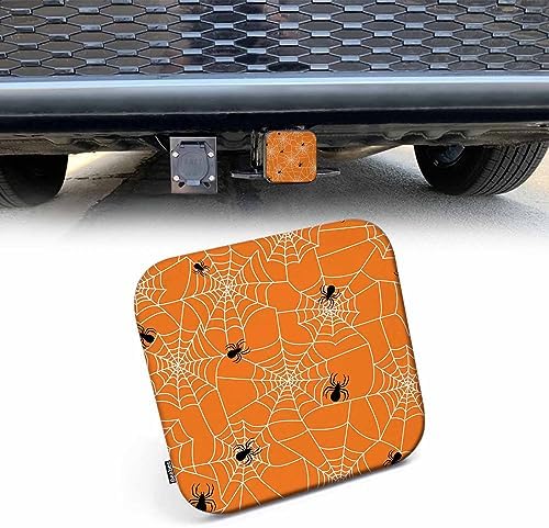Spider Web Receiver Hitch Cover, Halloween Spider Cobwebs Towing Hitch Cover by Beabes