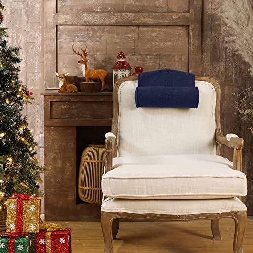 Weysat Head Neck Pillow for Recliner Chair Head Rest Roll, Dark Blue - Image 3
