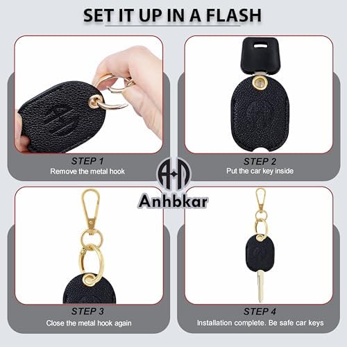 Leather Key Cover for Broken Car Key Loop Replacement - Image 3