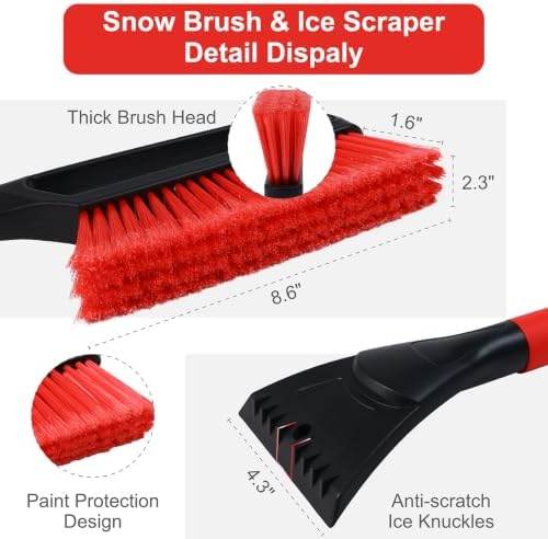 Conliwell 27" Snow Brush with Ice Scraper - Image 2
