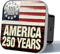 American Flag Hitch Cover, Car Wash Safe, Rust & UV Resistant by TrkWyze