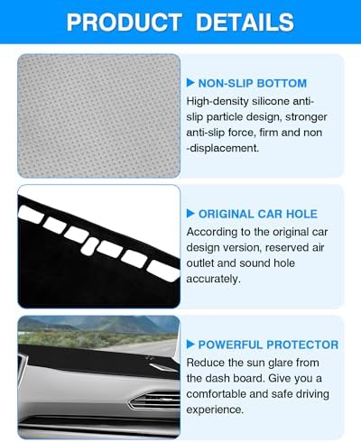 Autorder Dashboard Cover Mat for 2024 2025 2026 Subaru Crosstrek Accessories - Image 6